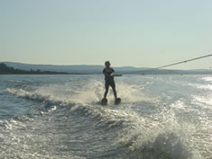 Waterskiing in Poole Harbour